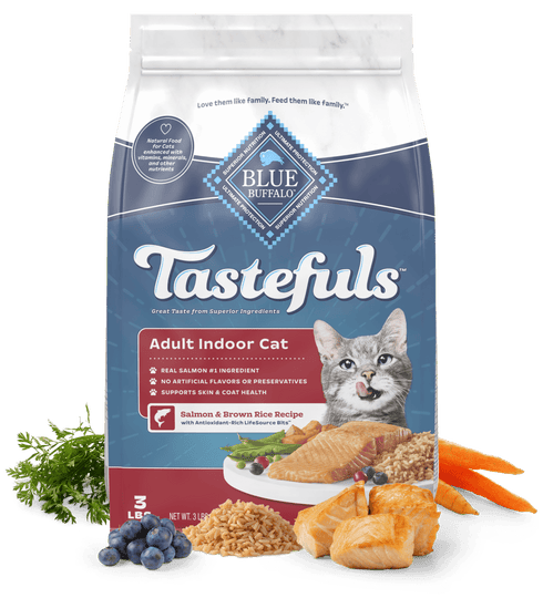 Blue Buffalo Tastefuls Adult Indoor Dry Cat Food - Salmon & Rice - 7lb Bag