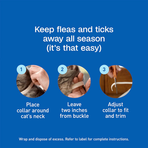 Adams Plus Flea & Tick Collar for Cats - 1 Pack - 1 Month Supply