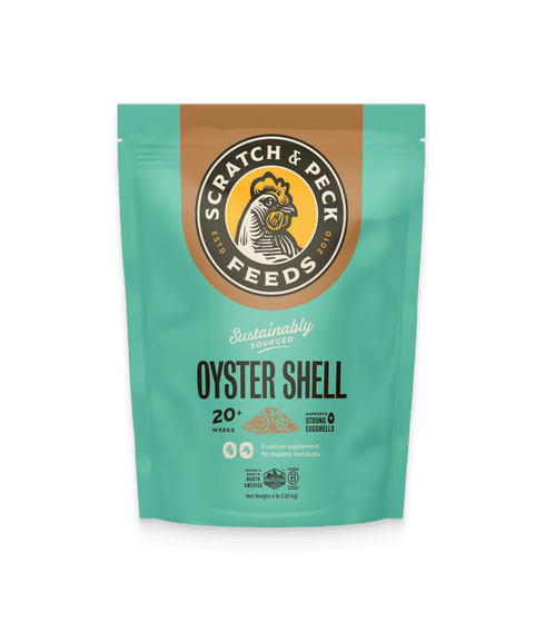 Scratch & Peck Oyster Shell Chicken & Duck Supplement - 4lb Bag
