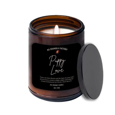 K9 Granola Factory Pet Friendly Soy Odor Eliminator Candle - Puppy Love - 9oz
