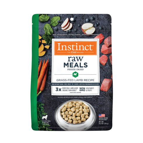 Instinct Raw Meals Freeze Dried Dog Food - Lamb - 14oz Bag