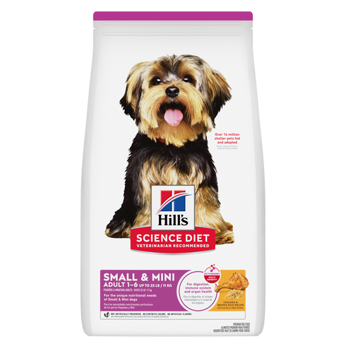 Hill's Science Diet Adult Small & Mini Breed Dry Dog Food - Chicken & Rice - 15.5lb Bag