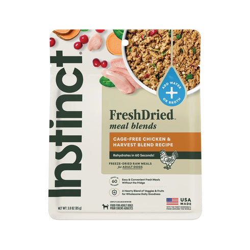 Instinct FreshDried Meal Blends Dehydrated Dog Food - Chicken & Harvest - 3oz Pouch