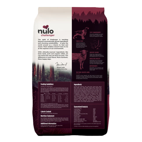 Nulo Challenger High Protein Large Breed Puppy Dry Dog Food - Beef Lamb & Pork - 24lb Bag