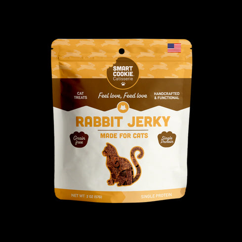 Smart Cookie Rabbit Jerky Cat Treats - 2oz Pouch