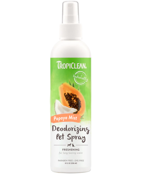 Tropiclean Deodorizing Pet Spray - Papaya Mist - 8oz Bottle