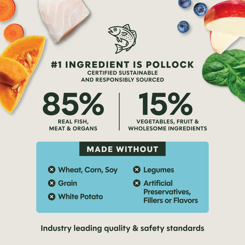 Instinct Raw Meals Freeze Dried Dog Food - Pollock - 14oz Bag