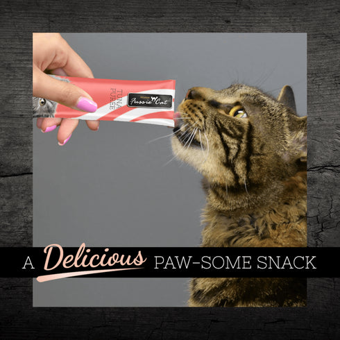 Fussie Cat Chicken with Beef Puree Lickable Cat Treats 4 Pk - Poudre Pet and Feed Supply