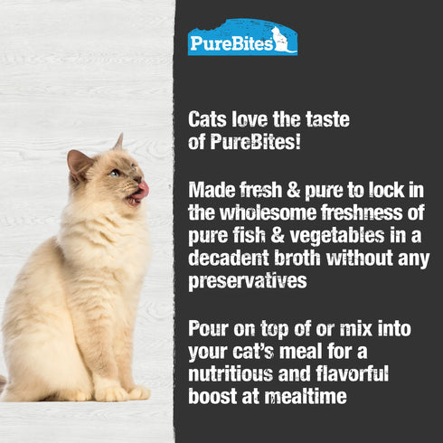 PureBites Both Cat Food Topper - Tuna & Veggie - 2oz Pouch