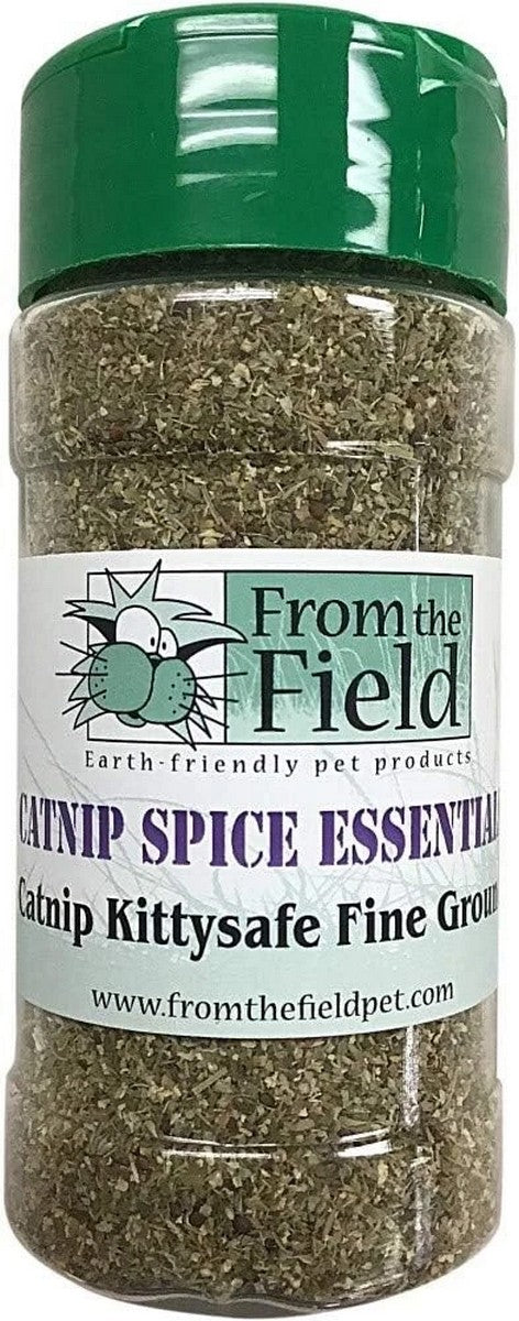 From The Field Catnip Kitty Safe Stalkless Spice Essentials 14Gm Shaker USA made - Poudre Pet and Feed Supply