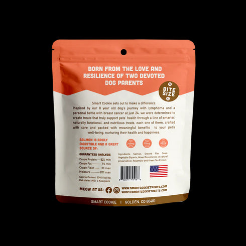 Smart Cookie Salmon Jerky Cat Treats - 2oz Pouch