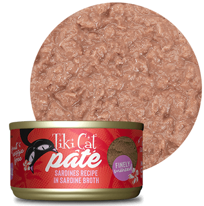 Tiki Cat Grill Pate Wet Cat Food - Sardines in Sardine Broth - 2.8oz Can