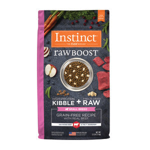 Instinct Grain Free Raw Boost Small Breed Dry Dog Food - Beef - 10lb Bag
