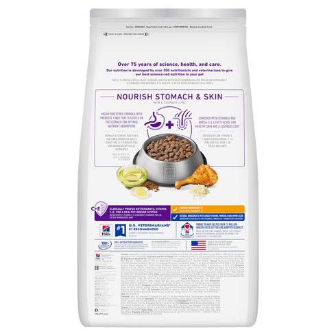 Hill's Science Diet Adult Sensitive Stomach & Skin Dry Dog Food - Chicken & Barley - 4lb Bag