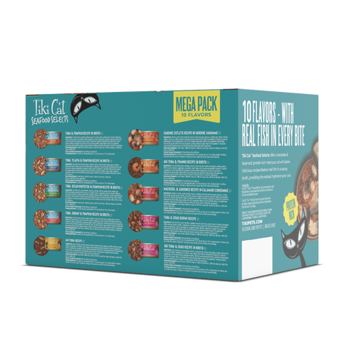 Tiki Cat Mega Pack Wet Cat Food - Seafood Selects - 24 2.8oz Cans