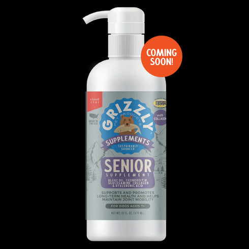 Grizzly Supplements - Senior Dog Supplement Oil - 32oz Pump Bottle