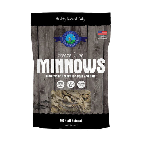 Shepherd Boy Farms Freeze Dried Cat & Dog Treats - Minnows - 5oz Pouch