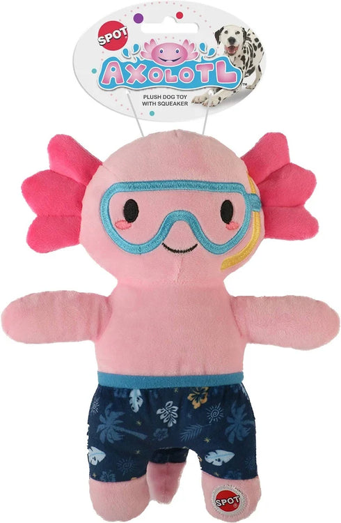 Spot Plush Axolotl Dog Toy - Swimwear - 10"