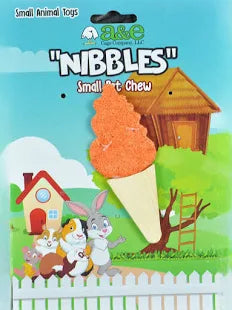 A&E Nibbles Orange Cone Small Mammal Toy