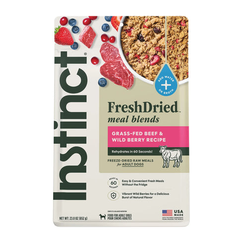 Instinct FreshDried Freeze Dried Dog Food - Beef & Berry Blend - 23oz Bag