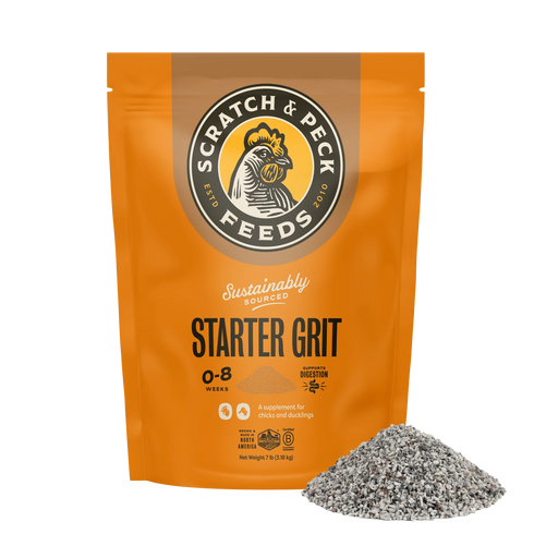 Scratch & Peck Starter Grit Supplement For Chickens & Ducks - 7lb Bag