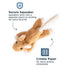Tall Tails Plush Stuffless Mouse Dog Toy - 8"