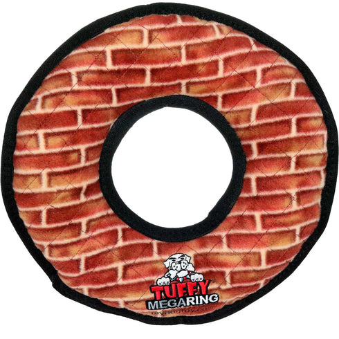 Tuffy's Mega Ring Dog Toy - Brick Pattern