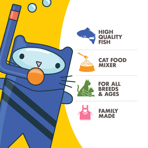 Fromm Variety Pack Gelee Wet Cat Food Mixers - Fish Market High Tide - 12 3oz Cans