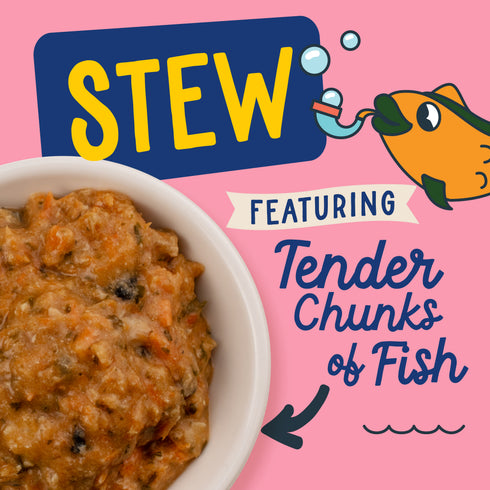 Fromm Variety Pack Stew Wet Cat Food Mixers - Fish Market Deep Sea - 12 3oz Cans