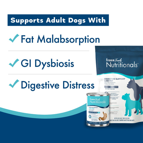 Fromm Nutritionals Digestive Support Low Fat Wet Dog Food Supplement - Tuna & Pumpkin Pate - 13oz Can