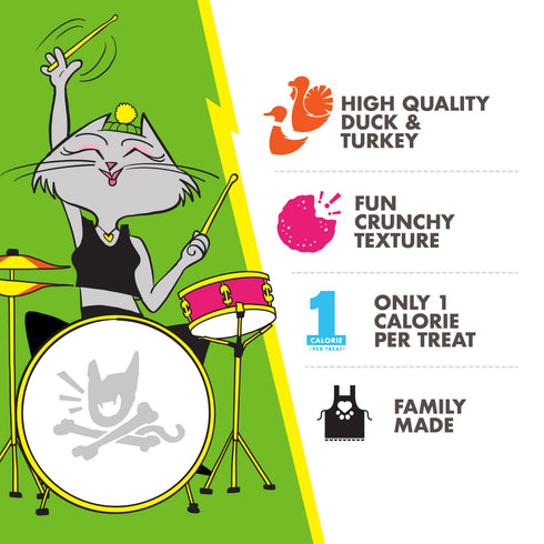 Fromm PurrSnackitty Crunch Cat Treats - Gamebird Blitz - 3oz Pouch