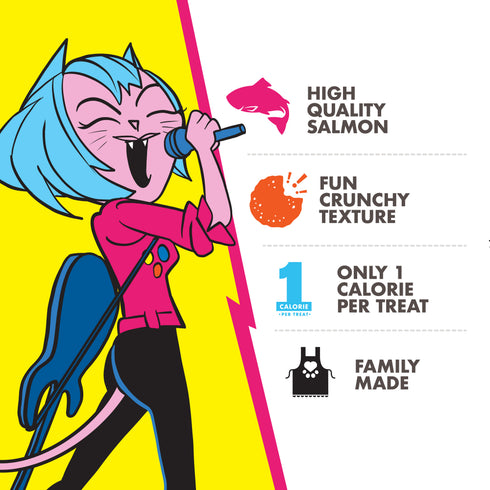 Fromm PurrSnackitty Crunch Cat Treats - Screamin' Salmon - 3oz Pouch