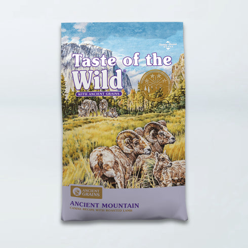 Taste of the Wild Ancient Mountain roasted lamb dry dog food bag