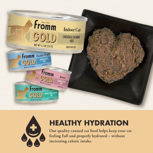 Fromm Gold Indoor Cat Wet Cat Food - Chicken & Salmon Pâté - 3oz Can
