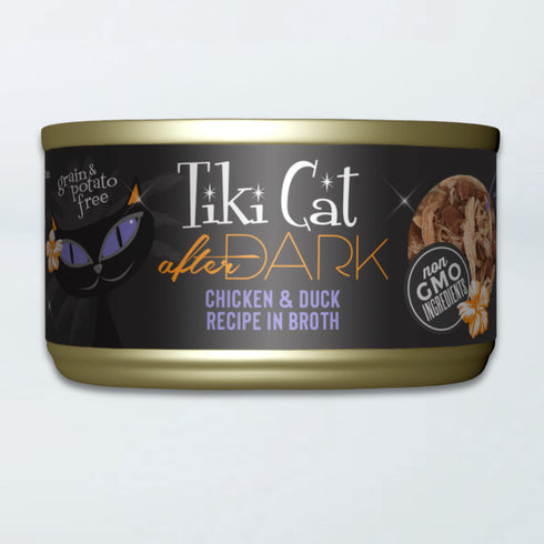 Tiki Cat After Dark Wet Cat Food - Chicken & Duck in Broth - 6oz Can