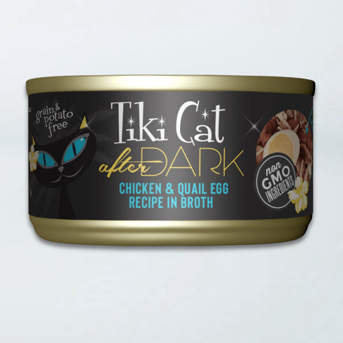 Tiki Cat After Dark Wet Cat Food - Chicken & Quail Egg in Broth - 6oz Can