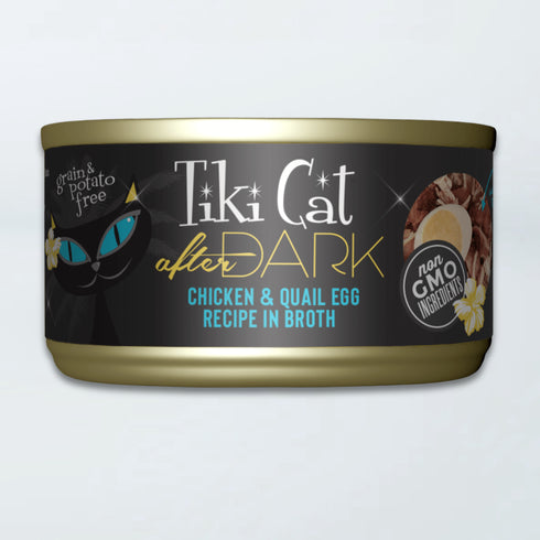 Tiki Cat After Dark Wet Cat Food - Chicken & Quail Egg - 2.8oz Can