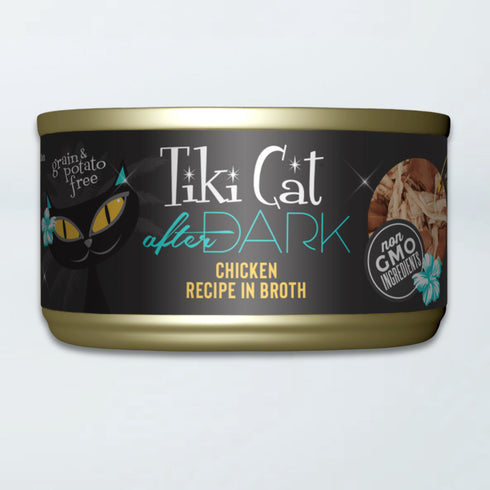 Tiki Cat After Dark Wet Cat Food - Chicken in Broth - 2.8oz Can