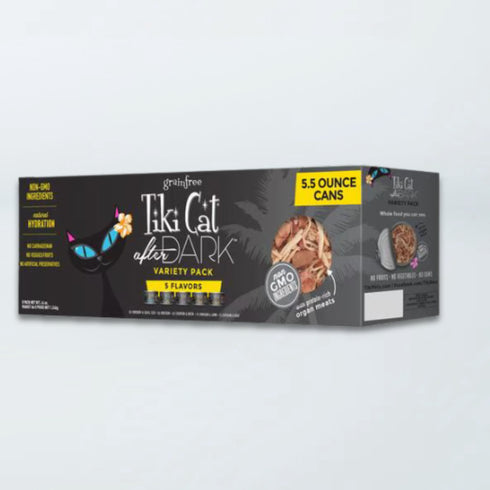 Tiki Cat After Dark Wet Cat Food - Variety Pack - 8ct of 5.5oz Cans