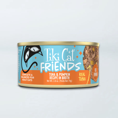 Tiki Cat Friends Wet Cat Food - Tuna & Pumpkin in Broth - 3oz Can