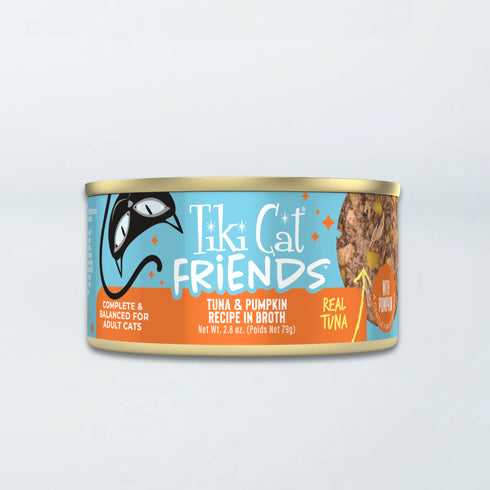 Tiki Cat Friends Minced Wet Cat Food - Tuna & Pumpkin - 2.8oz Can