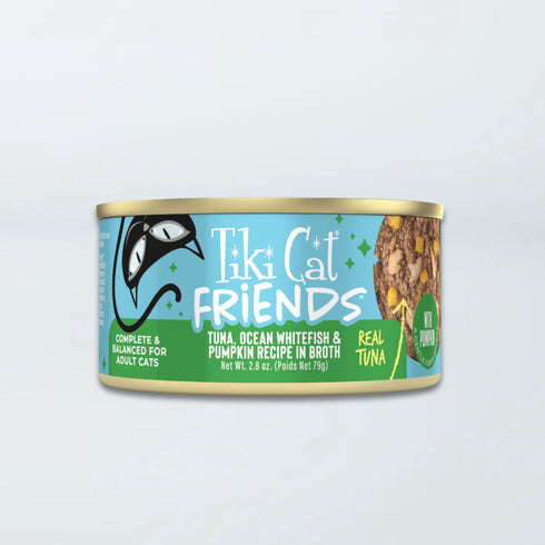 Tiki Cat Friends Minced Wet Cat Food - Tuna, Ocean Whitefish, & Pumpkin - 2.8oz Can