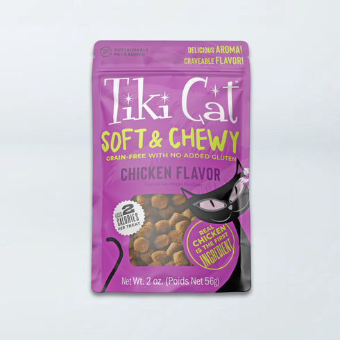 Tiki Cat Soft & Chewy Cat Treats - Chicken - 2oz Pouch