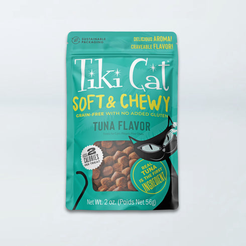 Tiki Cat Soft & Chewy Tuna Cat Treats - Tuna - 2oz Pouch