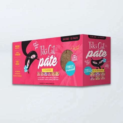 Tiki Cat Grill Pâté Variety Pack Cat Food, 2.8 oz. Cans (Case of 12)