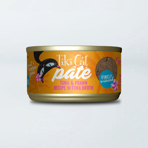 Tiki Cat Manana Grill Wet Cat Food - Ahi Tuna with Prawns in Broth - 6oz Can