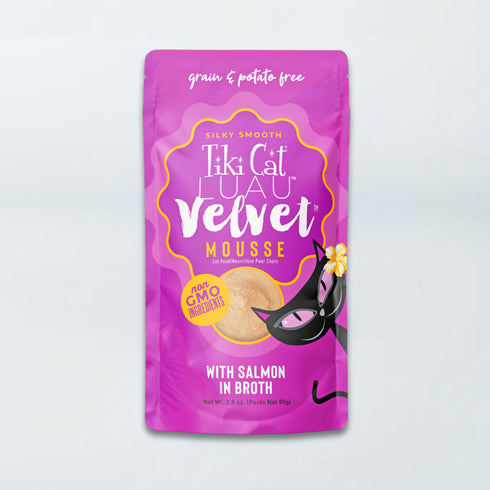 Tiki Cat Luau Velvet Mousse Wet Cat Food - Wild Salmon - 2.8oz Pouch