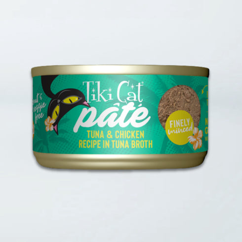 Tiki Cat Luau Pate Wet Cat Food - Tuna & Chicken in Tuna Broth - 2.8oz Can