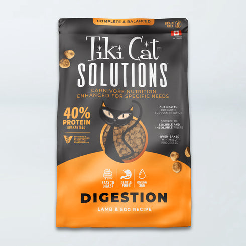 Tiki Cat Solutions Digestion Dry Cat Food - Lamb & Egg - 5.6lb Bag
