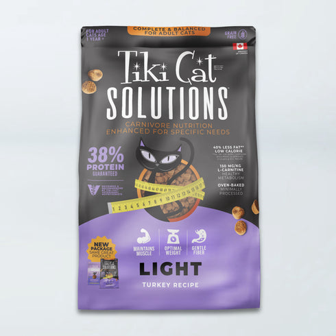 Tiki Cat Solutions Light Dry Cat Food - Turkey 2.8lb Bag